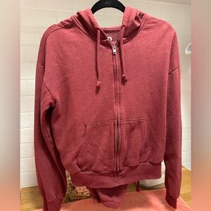 SO Maroon Full-Zip Hoodie M